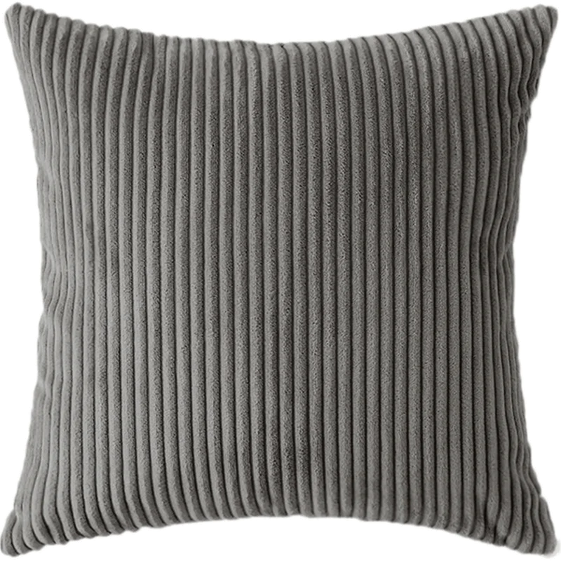 Простая плюшевая бархатная поясничная Подушка наволочка для дивана/автомобиля