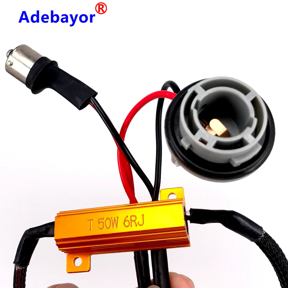 1 шт. 50 Вт 6Ohm 1156 BA15S 114 светодиодные нагрузочные резисторы фиксируют гипермигание
