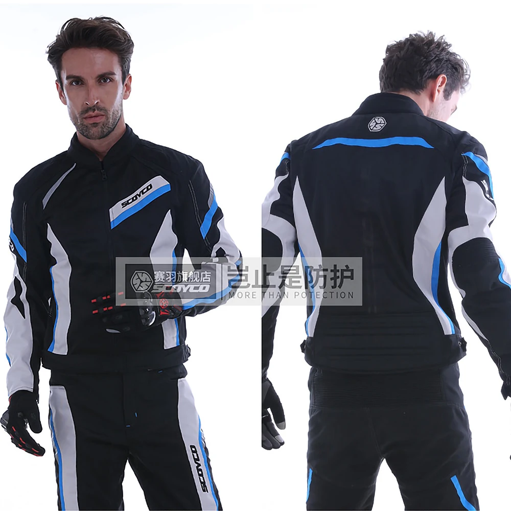 SCOYCO мотоциклетная куртка Лето байкерская бронежилет светоотражающий для