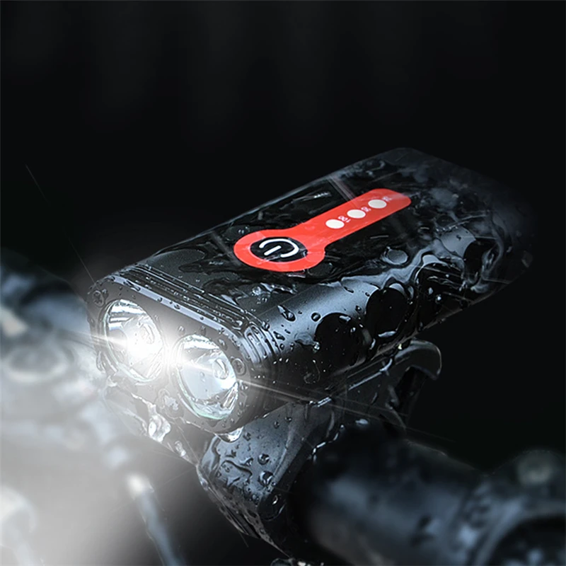

Bike Light Rainproof USB Rechargeable LED 4400mAh MTB Front Lamp Headlight Aluminum Ultralight Flashlight Bicycle Light 5 Modles