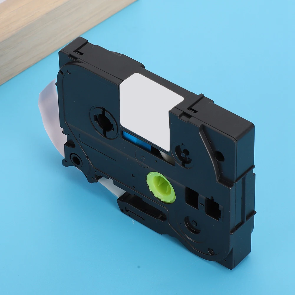 Термопечатная лента белый на розовом фоне 12 мм для машины нанесения этикеток