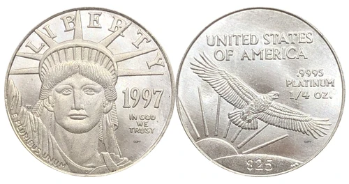

United States 1997 1998 1999 2000 2001 2002 2003 2004 Liberty US $25 Quarte Ounce Bullion Silver Plated Copy Commemorative Coins