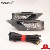 left right led car light for skoda rapid 2018 2019 2020 car styling front bumper led fog light fog lamp with bulbs and wire