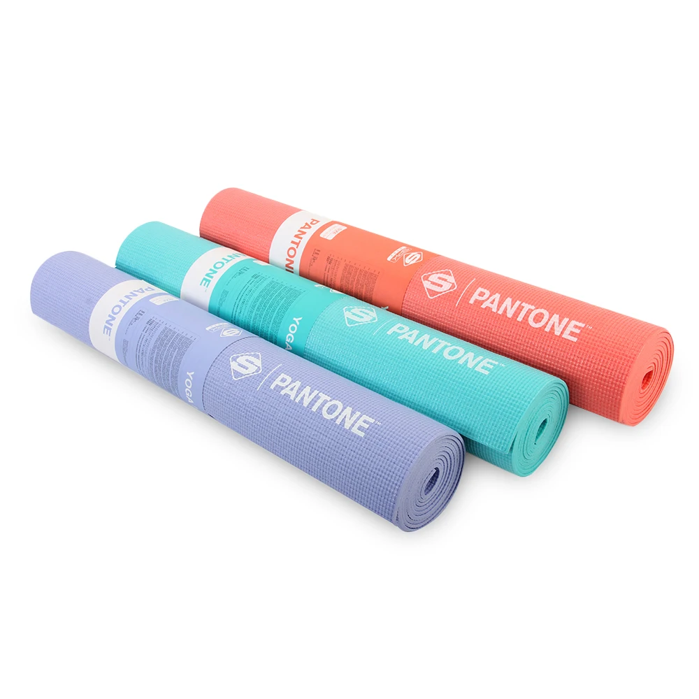 Pantone SPK8882 ПВХ коврик для йоги толщина 4 мм для старших любителей Яги 3 цвета мягкая для фитнеса Бодибилдинг йога коврики