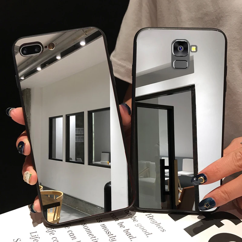 Роскошный зеркальный мягкий чехол для Samsung Galaxy A50 A10 A20 A30 A70 M10 A20e A10S A20S A30S A50S A70S S8 S9 S10