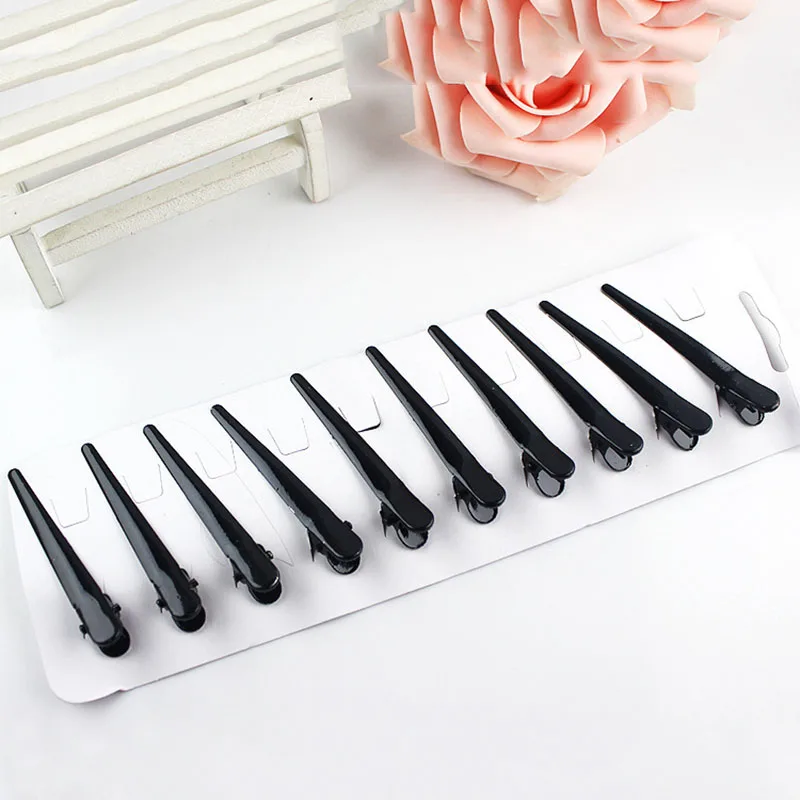 10 шт./лот сделай сам черная металлическая прическа с одним зубцом зажимы для