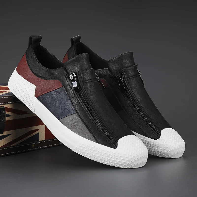 

Men's Vulcanized Shoes Spring/Autumn Designer Sneakers Breathable Men Loafers Shoes Soft Sole Comfortable Casual shoes Flats