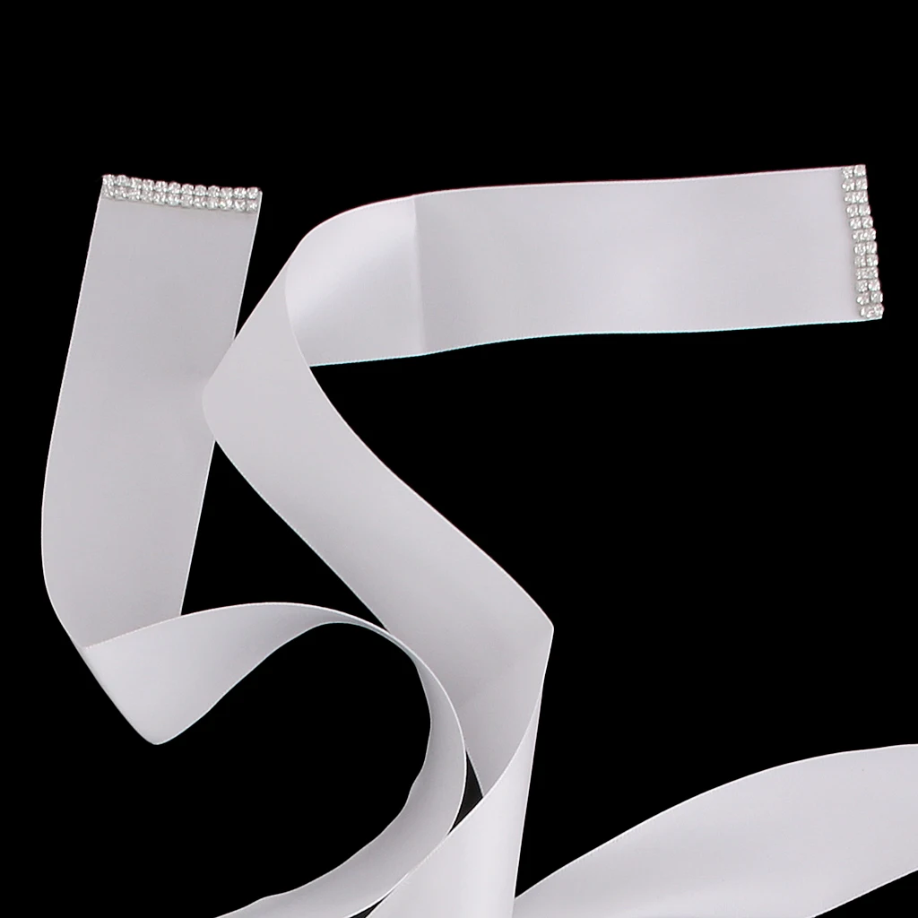 

Rhinestone Ribbon Crystal Wedding Party Bride Bridesmaid Belt Sash