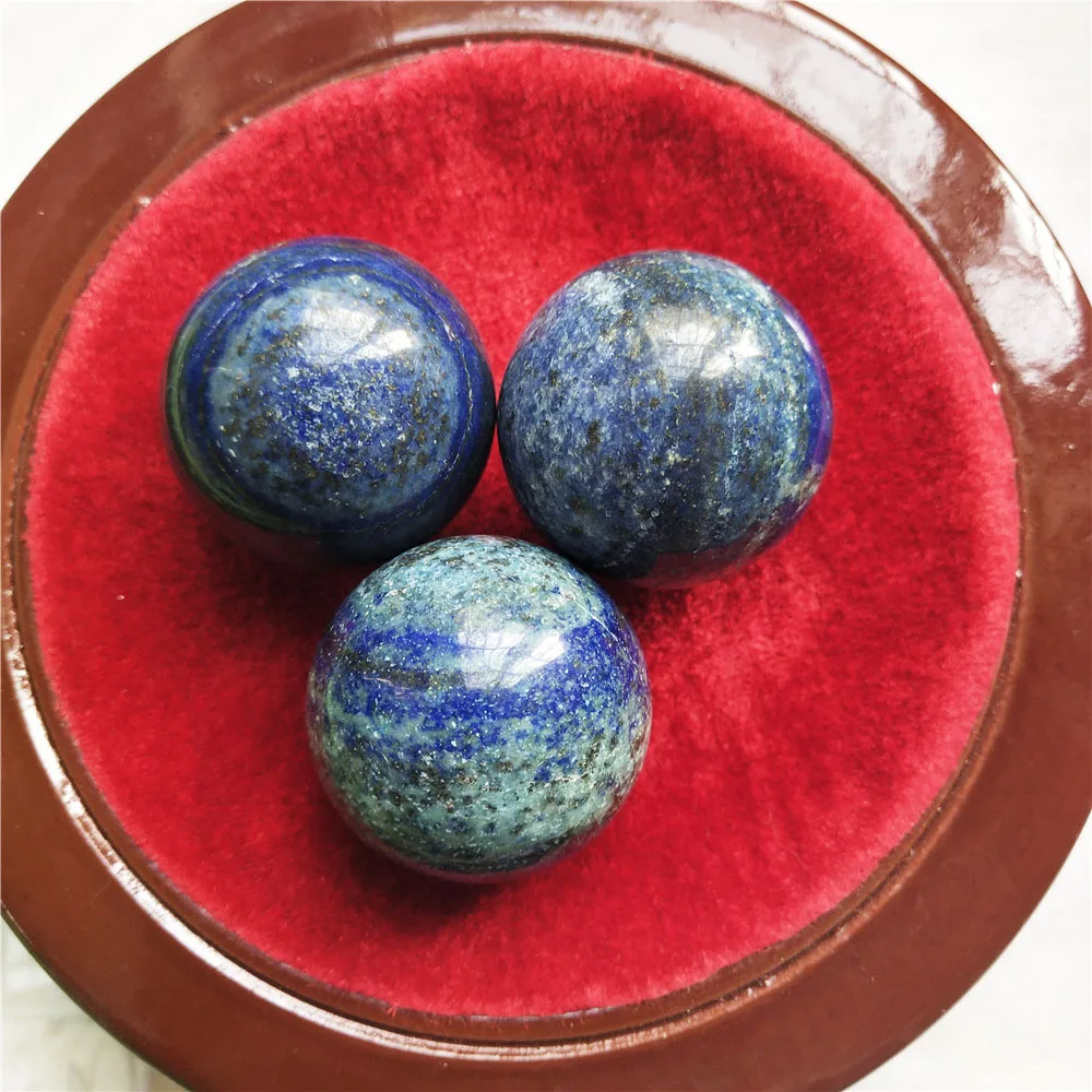 Натуральные лечебные лазурит шарики пальмы Хрустальная сфера для рукоделия