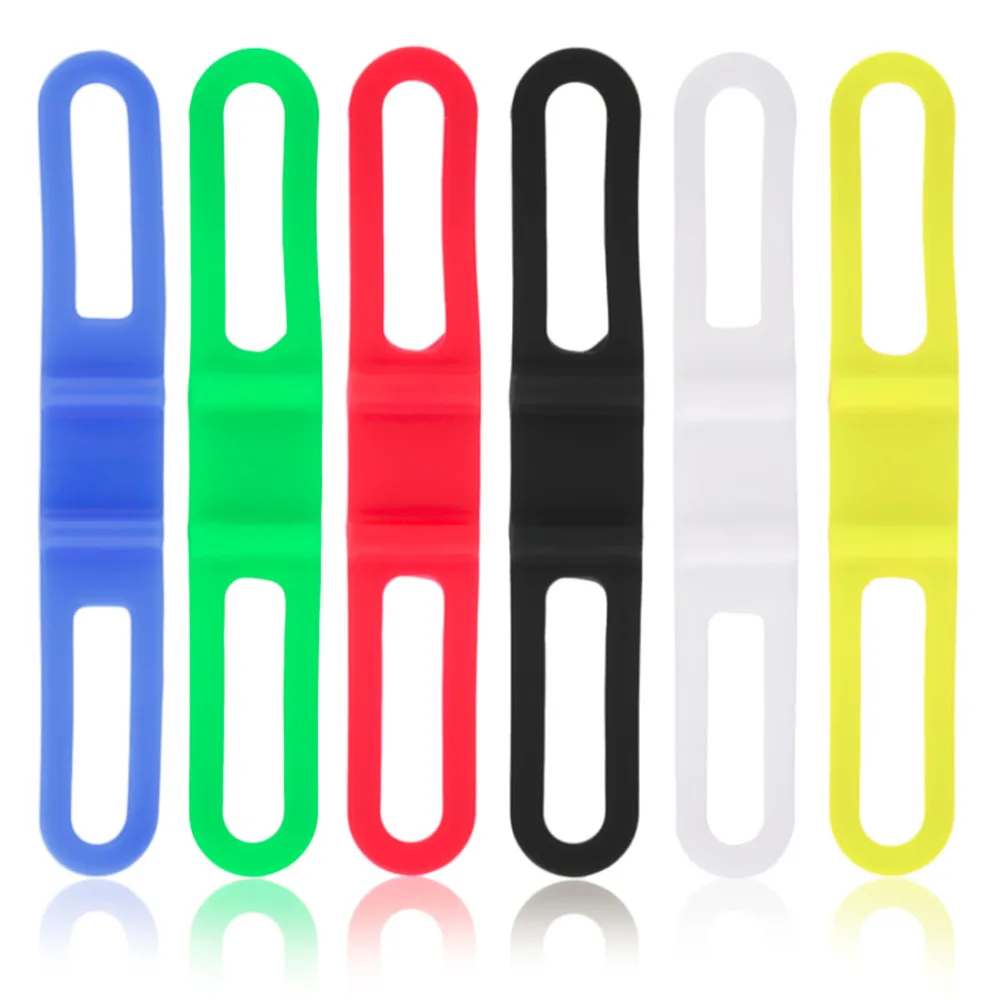 

1pc Bicycle Cycling Silicone Elastic Strap Bandage Light Lamp Mount Holder
