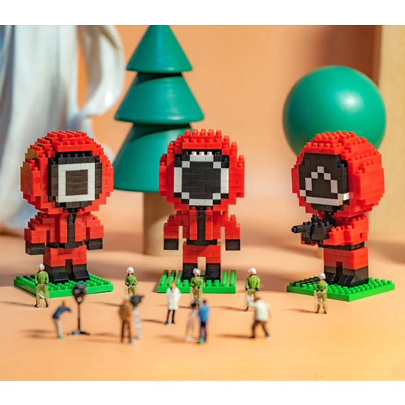 игра в кальмара Игровой конструктор кальмар Корейском стиле 3 шт. | Игрушки и