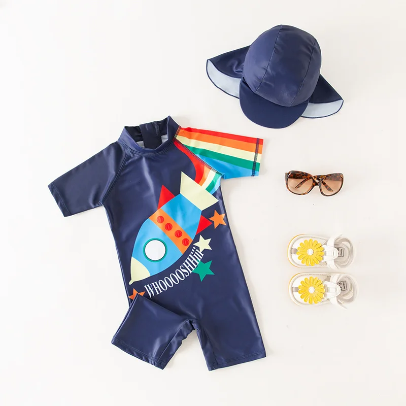 

Sailing Boat Swimsuit Girl Children Girls Swimming UV Protection Child Bathing Clothes Beach Wear Baby Boy Swimwear Pineapple