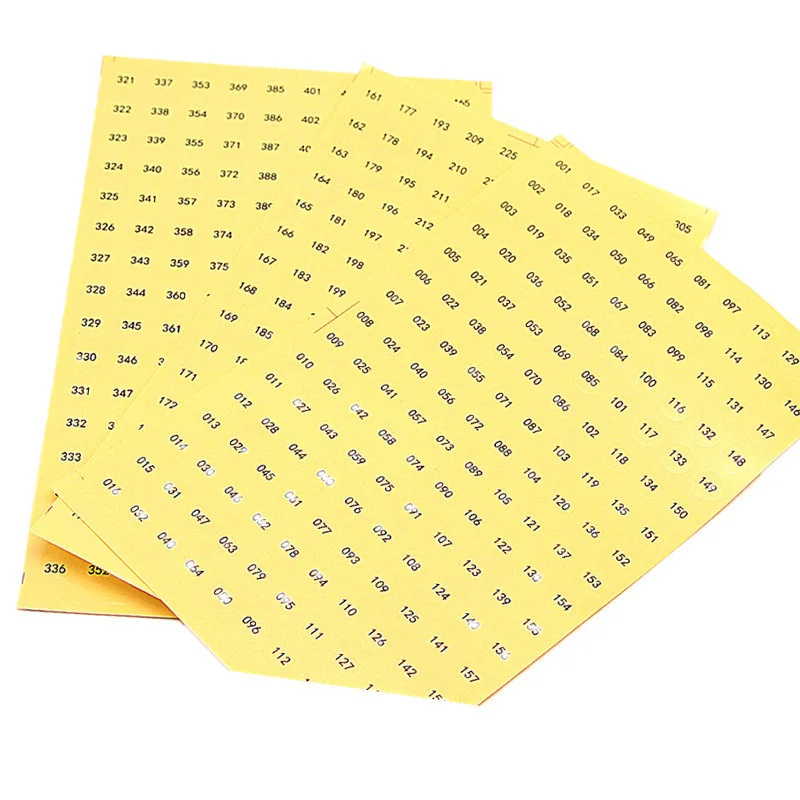 Прозрачные водонепроницаемые наклейки с номерами 1 480 самоклеящиеся для лака