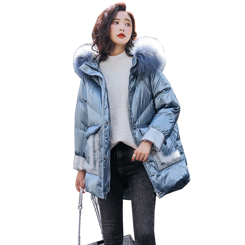 2021 Женское зимнее хлопковое пальто Высококачественная шерстяная меховая
