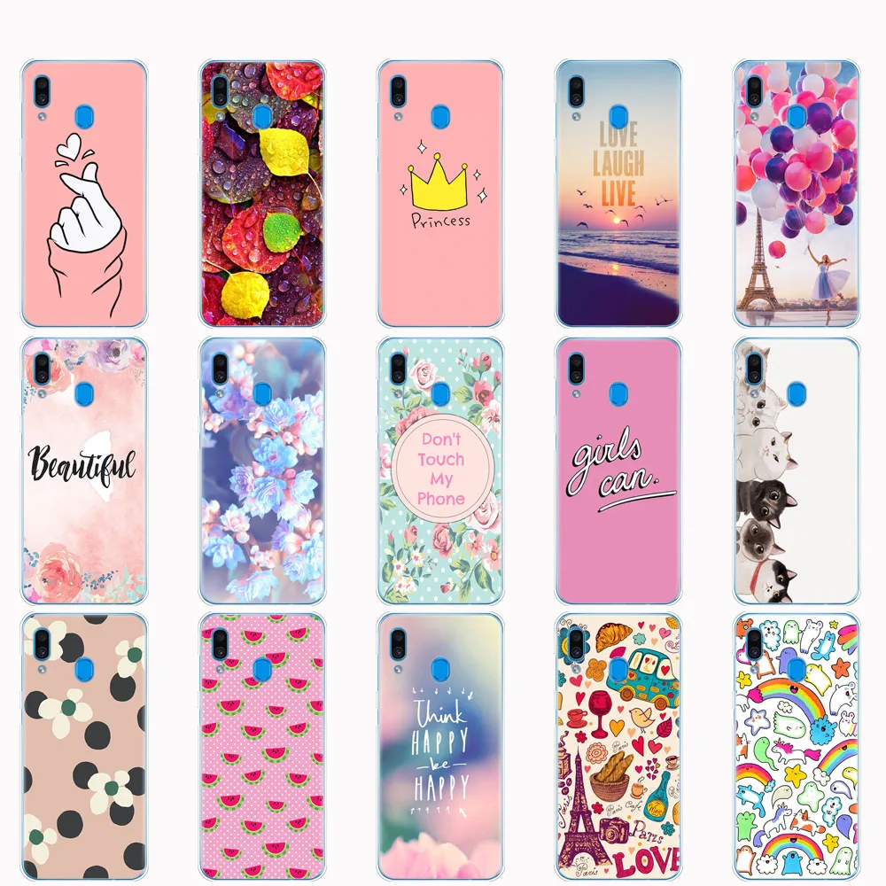 Чехол для Samsung Galaxy A20 чехол A20E силиконовая задняя крышка A 20 2019 A205F A202F мягкие