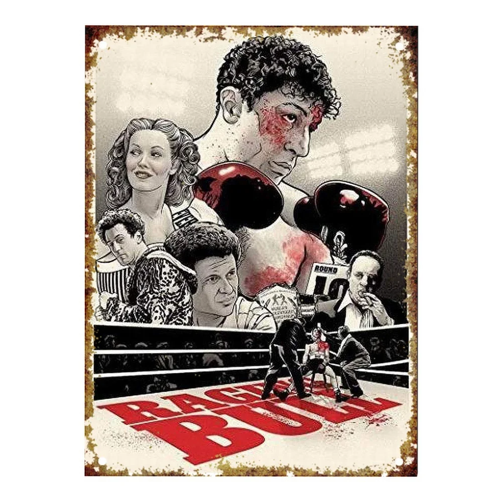 

Boxing Retro tin sign nostalgic ornament metal poster garage art deco bar cafe shop