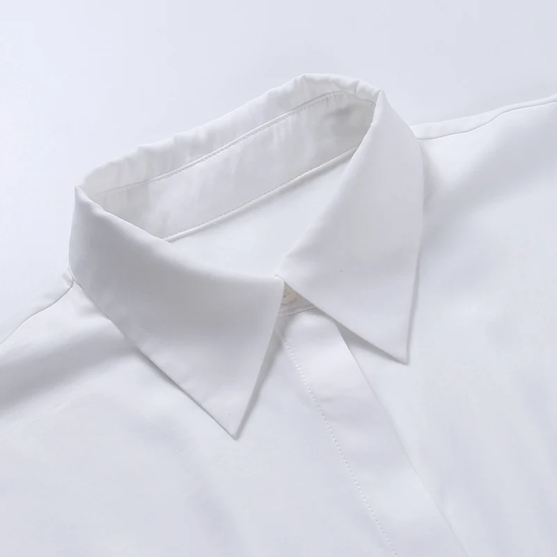 

Summer Autumn Women Long Sleeve Turn-down Collar Mini Shirt Dress Button V Neck Waist Collection Mini Blouses Dress