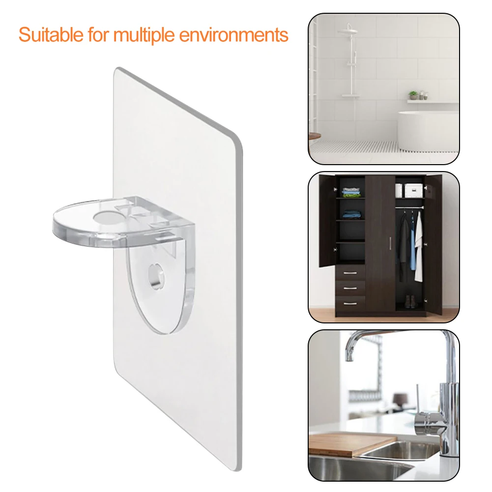 

5pcs Hook Hanger Adhesive Laminate Support Punch-free Partition To Fix Load-bearing Seamless Nail-free Bracket Wardrobe Divider