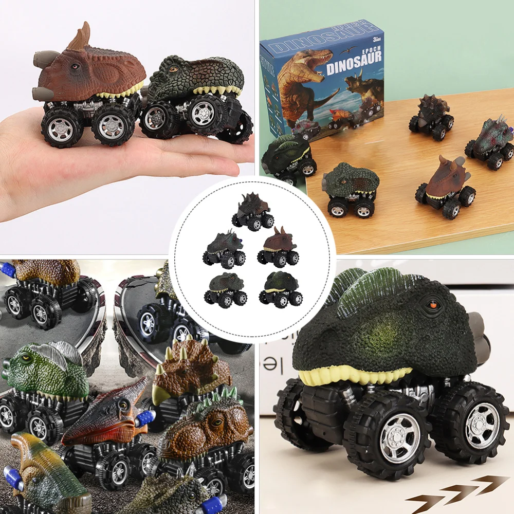 

5 Pcs Model Pull-back Car Four-wheel Car Toys Broken-resistant Car