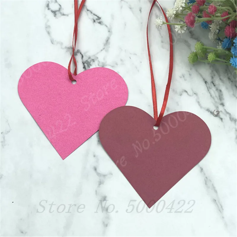 50 шт. в форме сердца декоративные карты открытки для пожеланий свадебные