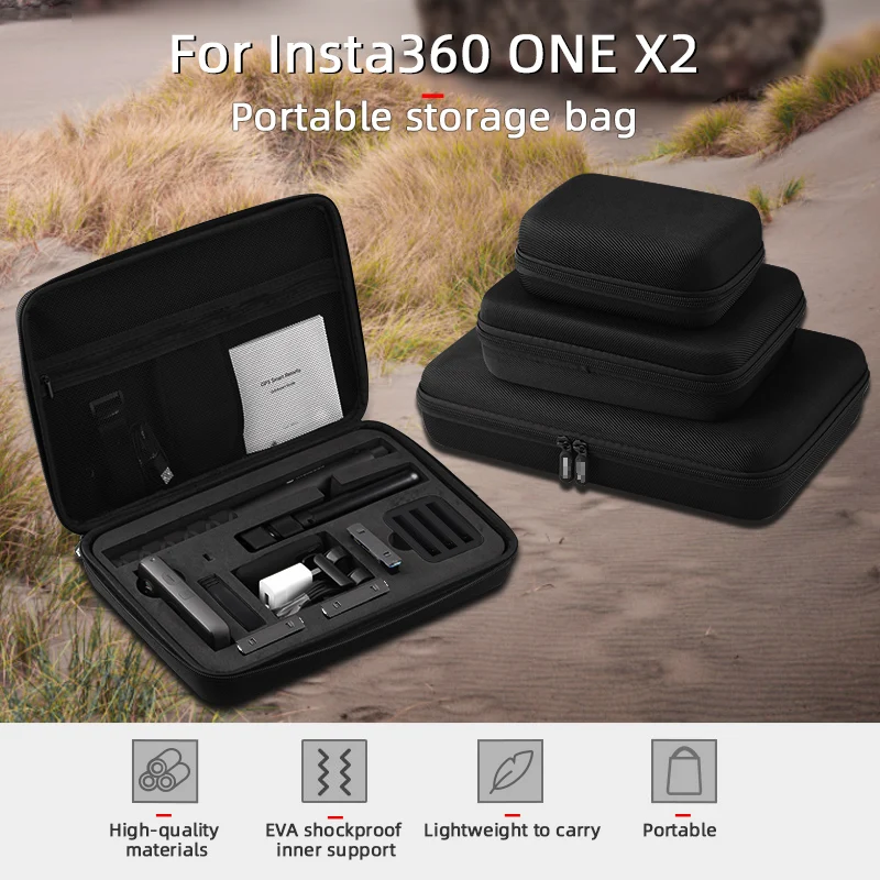 

Storage Bag For Insta360 ONE X2 Panoramic Camera Waterproof Hard Cover Shell Shockproof Handbag Full Accessories Carrying Case