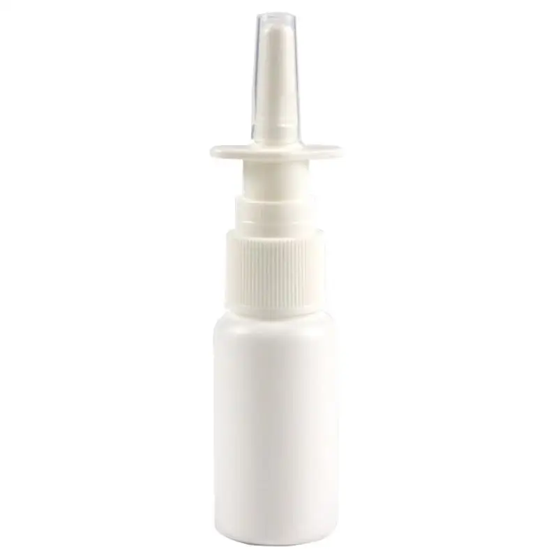 

Nasal Spray Bottles Empty Atomizer sprayer 10ml,20ml,30ml,50ml White Refillable Plastic Medical Oral Bottle LX2865
