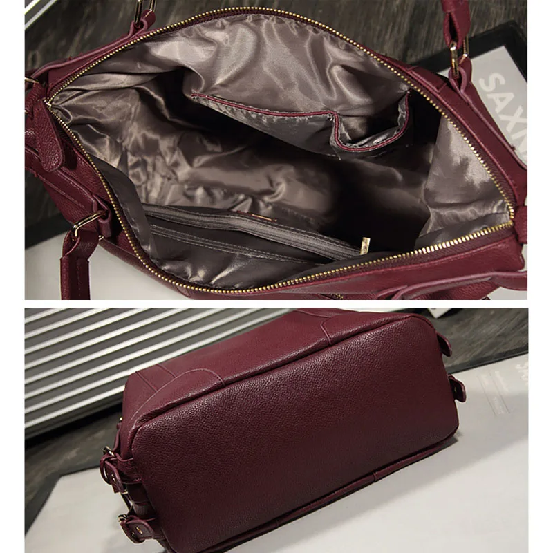 

2021 Luxury Large Capacity Women Handbag Shopping Bag Shoulder Bags New High Quality Brand Solid Color Pu Leather Crossbody Bags