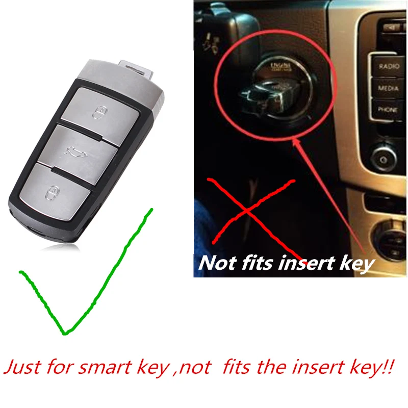 Новый мягкий TPU чехол для ключей Volkswagen VW CC Passat B6 B7 3C Maogotan R36B5B7L ключи защитный