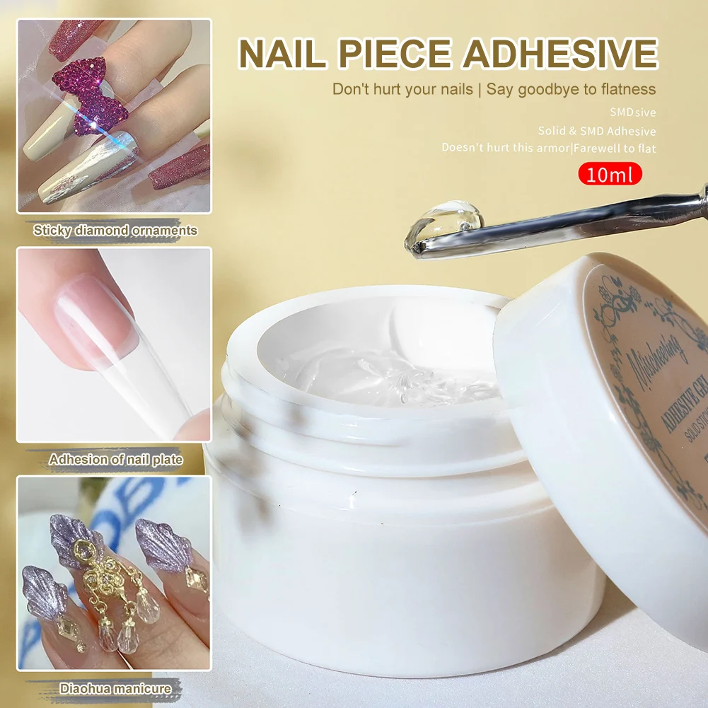 

10ml Nail Gel Natural UV Phototherapy Extension Nail Glue for False Nails Diamond Nail Art Manicure Tools