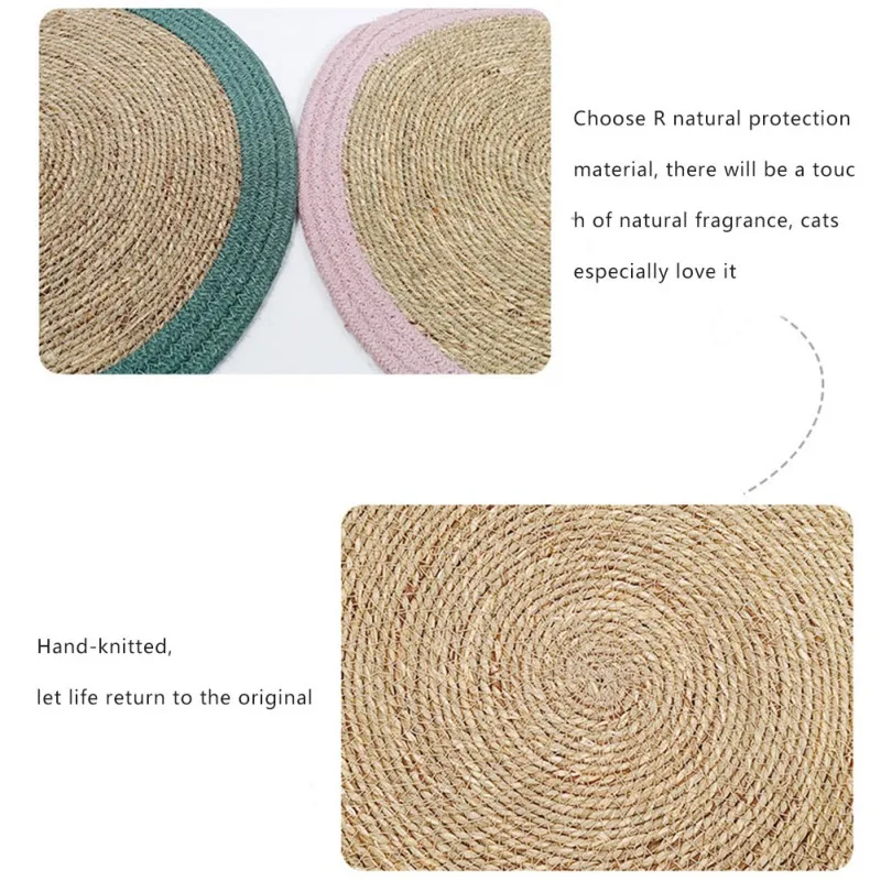 Handmade Natural Cotton Cat Scratch Pad And Abrasion Resistance Bed Mat Accessories | Дом и сад