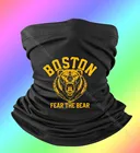 Страх медведя Хоккей Остерегайтесь Бостона Gameday мужская маска Bruin головной шарф маска шарф черная бандана головные шарфы шарф для волос