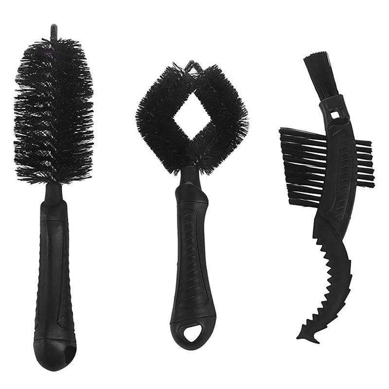 

Bicycle Chain Washer Cleaner MTB Mountain Road Bike Tire Brush 3 in 1 Cleaning Set Cycle Wash Brushes