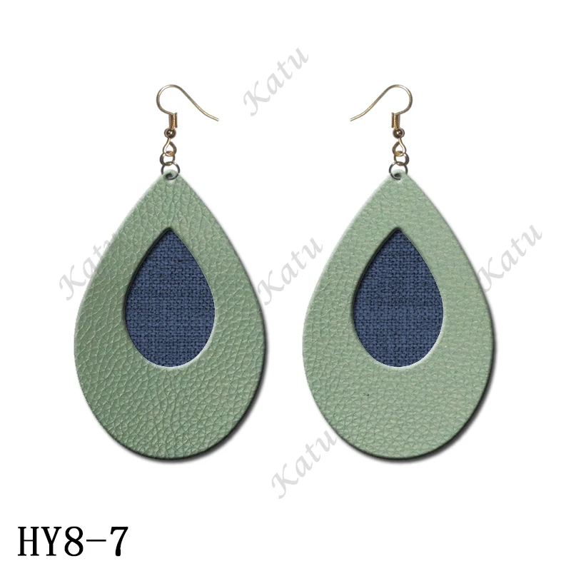 HY8-7 10 типов сережек(Размер: 2 дюйма/2,25 дюйма/2,5 дюйма/2,75 дюйма/3 дюйма) деревянные формы подходят для обычных высечных машин - Цвет: HY8-7