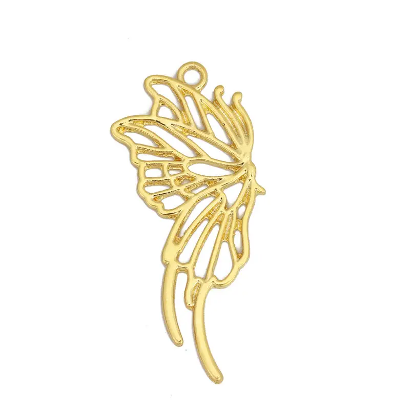 2 шт цинкового сплава открытый задний ободок Подвески Смола рамка золото &