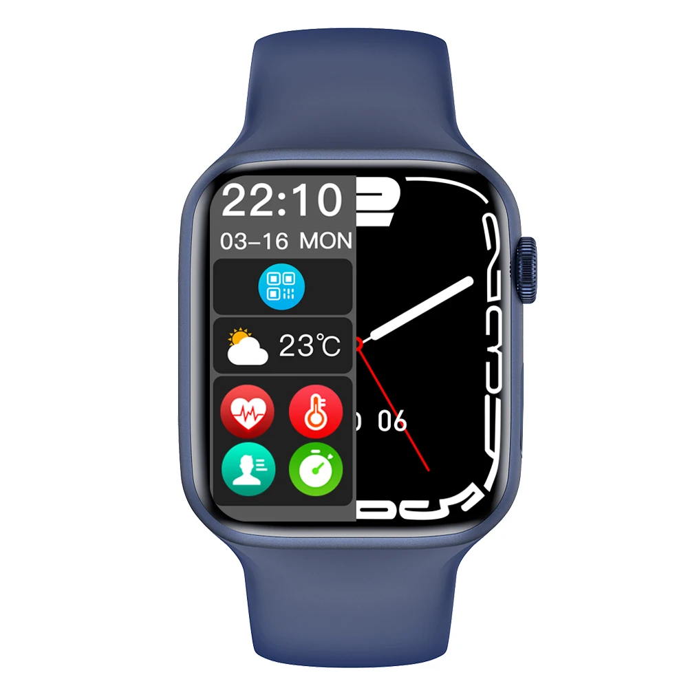 Мужские Водонепроницаемые Смарт-часы IWO W27 Pro Series 7 NFC Bluetooth IP68 экран 2022 дюйма для Apple