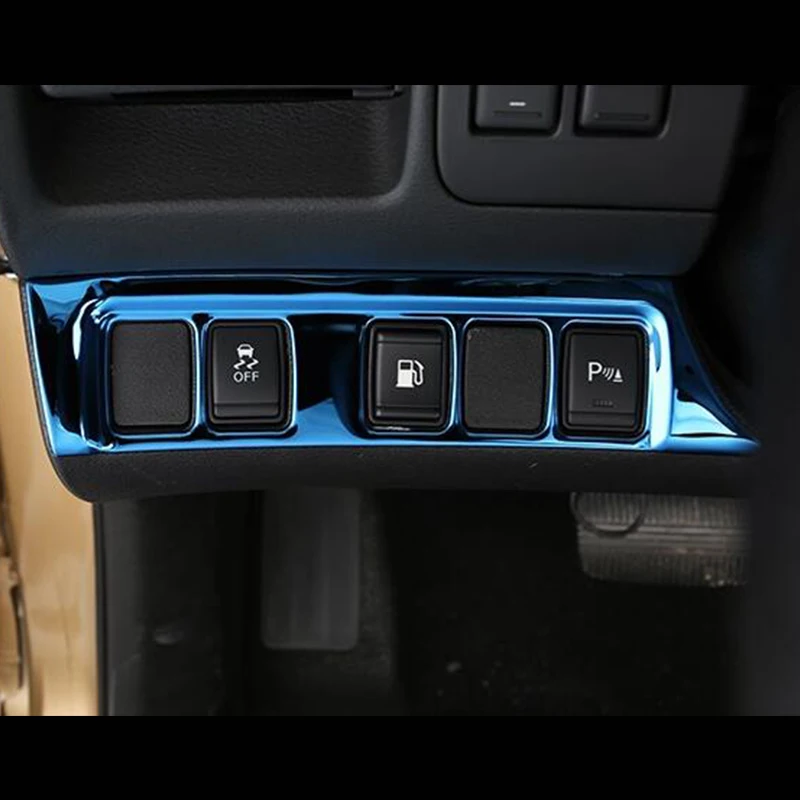 

Stainless steel For Nissan Navara NP300 accessories 2017 2018 2019 Car Styling Car Headlamps Adjustment Switch Cover Trim