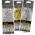 Цепочка велосипедная с полым покрытием, Золотая ажурная цепь из нитрида Титания для горных велосипедов, деталь 116L, 891011 скоростей