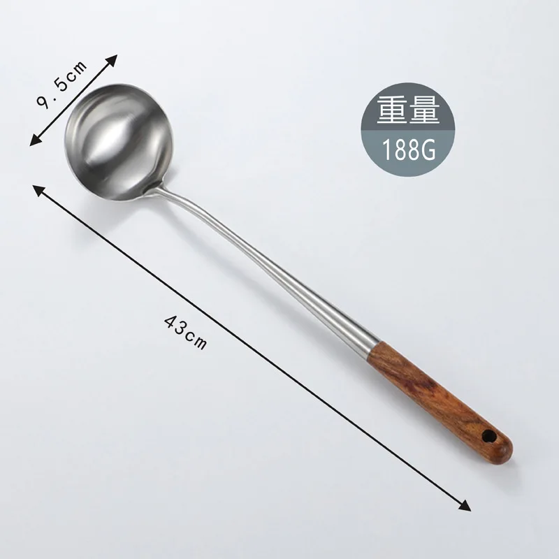 mhntlos stainless steel scoop filter grease spoon colander spoon soup oil separation cooking colander tools kitchen gadgets set free global shipping