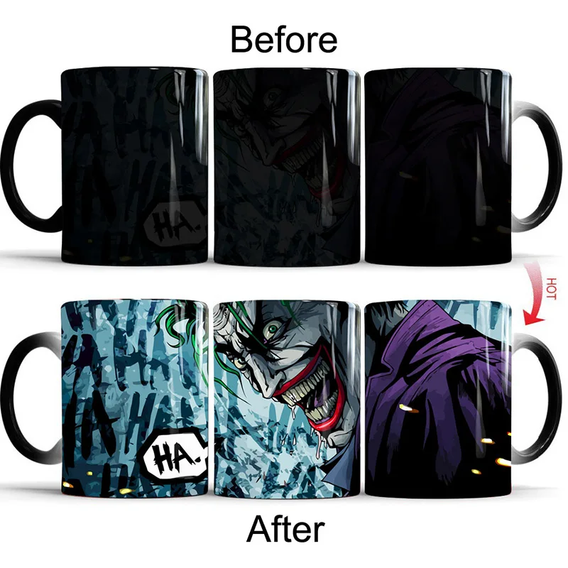 Кофейная кружка Joker с изменением цвета волшебные чашки и кружки креативная