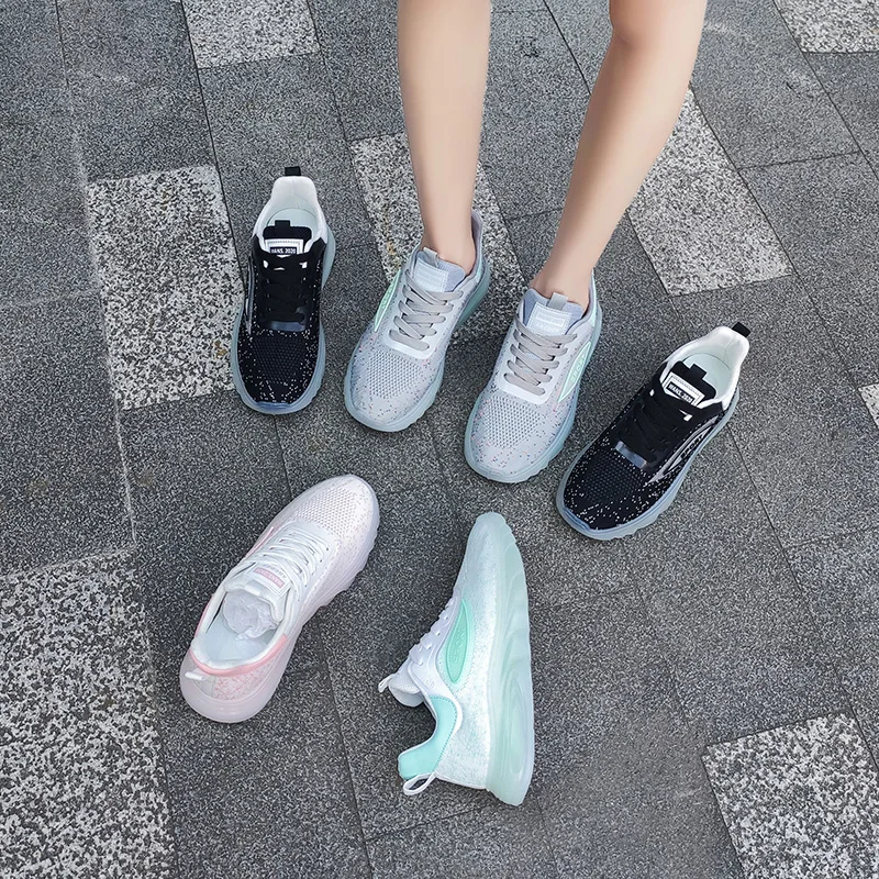 Brand Women Running Shoes Breathable Outdoor Sports Shoes Lightweight Sneakers for Ladies Comfortable Athletic Training Footwear