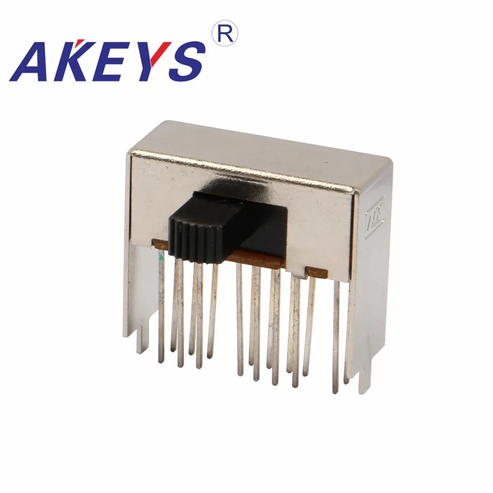 10 шт. 4 полюсный трехрычажный переключатель высота 7 мм боковая вставка 16 штифтов