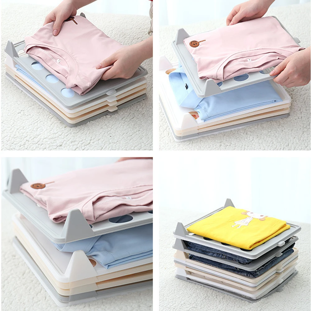 

1/5/10Pcs T Shirt Clothing Folder Wardrobe Board Short Shirt Organizer Convenient Multi-Functional Home Storage Separate Tools
