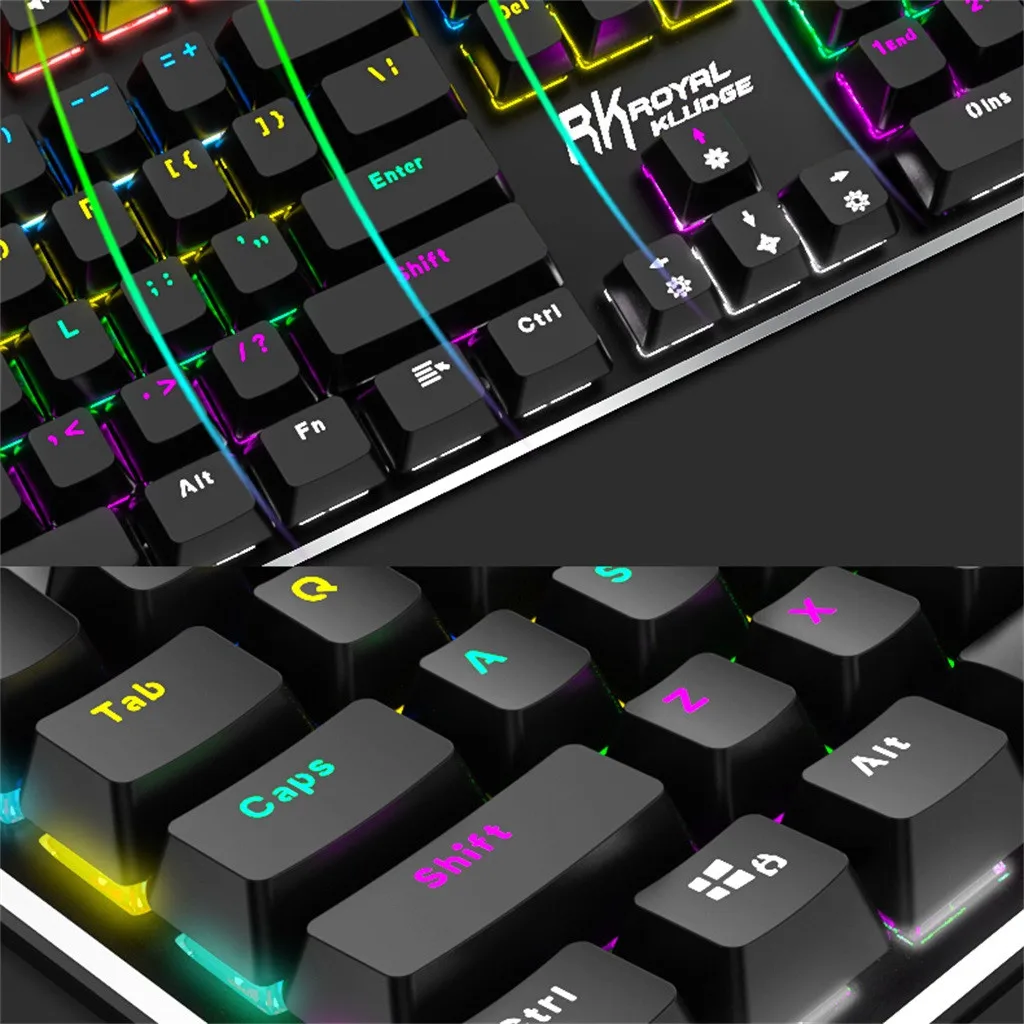 

Wireless Mouse 104 Keys Backlight Games Mechanical Wireless Keyboard With + 3600DPI Mouse Mice