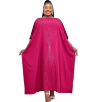 red african dress large size loose casual womens fashion one line collar sexy long skirt 2022 spring muslim elegant ladies robe