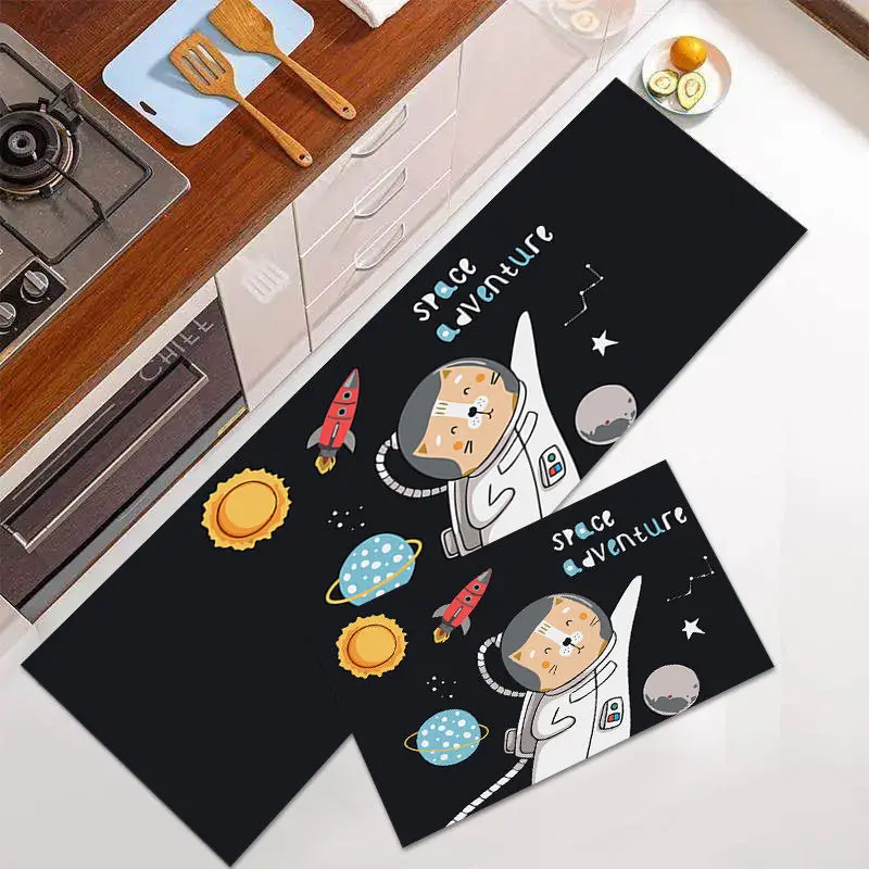 Нескользящий кухонный коврик длинный большой Впитывающий Коврик для прихожей в