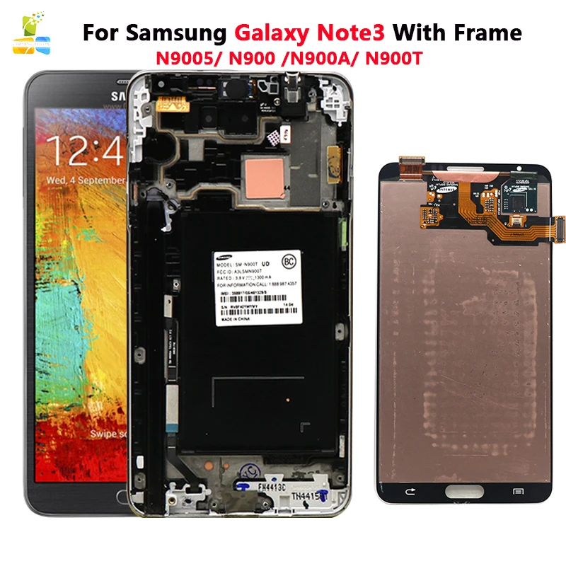 ЖК дисплей N9005 N900 N900A N900T для Samsung Galaxy Note3 с сенсорным дигитайзером в сборе Note 3