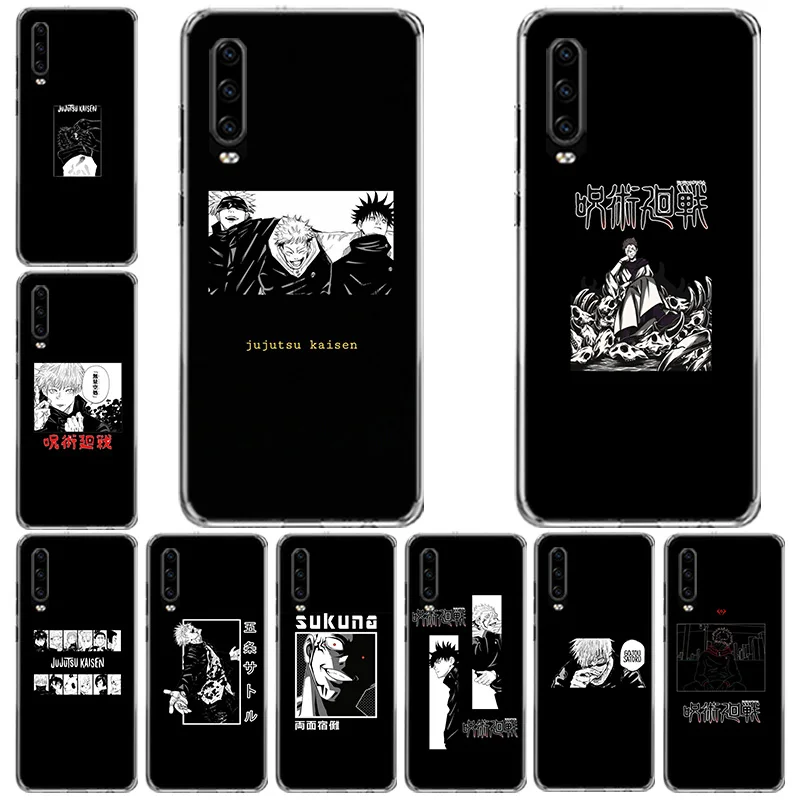 

Japan Anime Jujutsu Kaisen Phone Case For Huawei Mate 40 Pro 30 20 Lite 10 Huawei P30 Lite P50 Pro P40 P20 P10 Cover Coque Funda