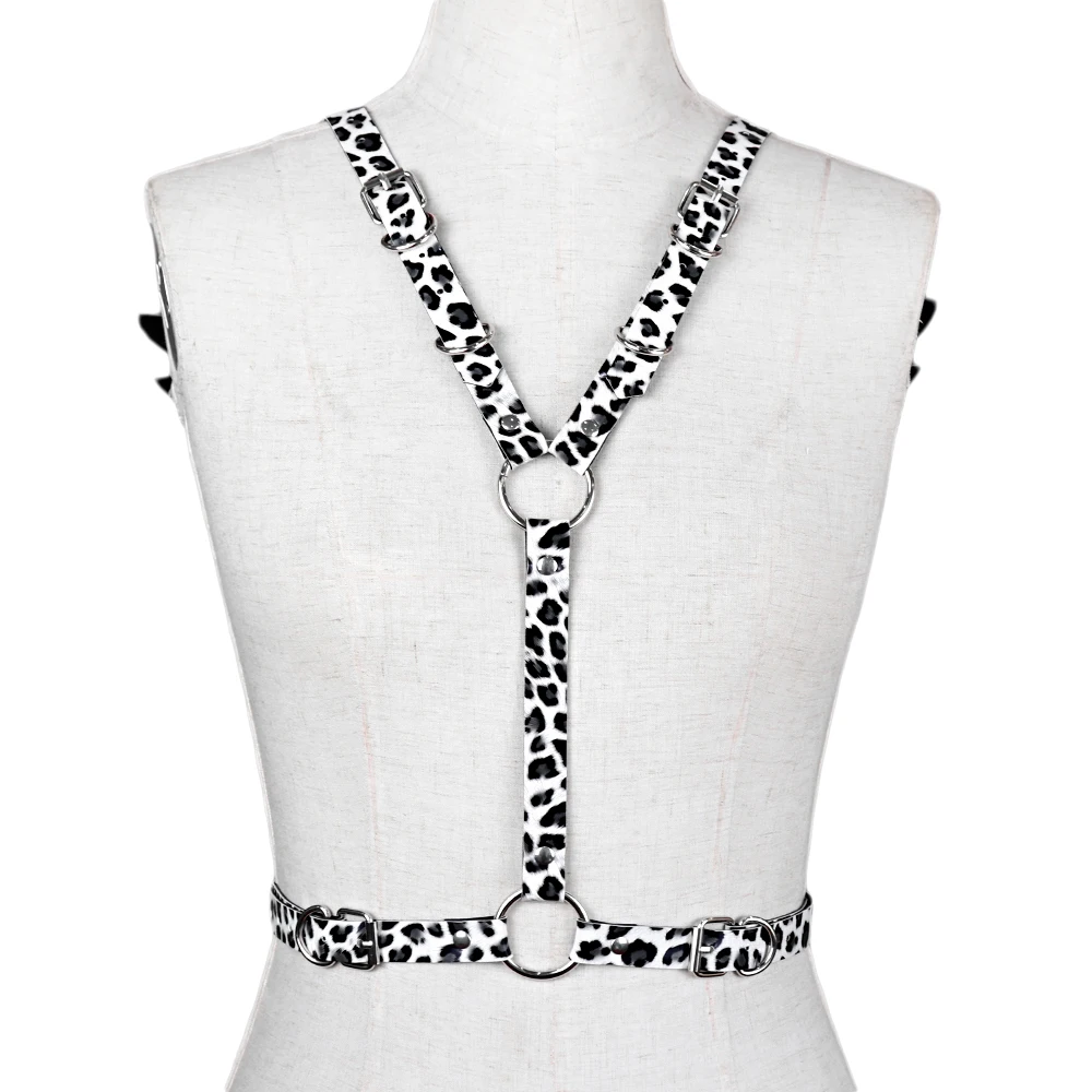

Fullyoung Leopard Wings Sexy Lederen Harnas Angel Borst Bondage Strap Kooi Bh Garters Belt Vrouwen Lingerie Fetish Bretels
