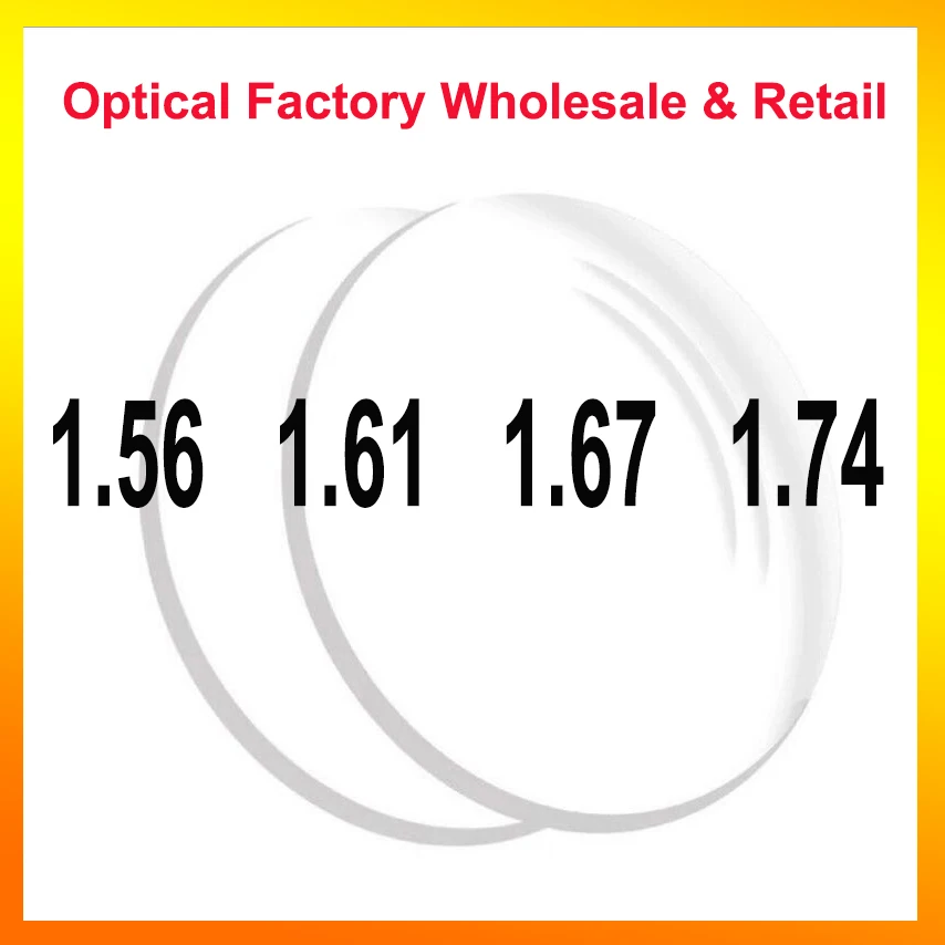 

1.56 1.61 1.67 1.74 Aspheric Prescription Lenses For Myopia Hyperopia Progressive Astigmatism Optical Glasses Resin Lens