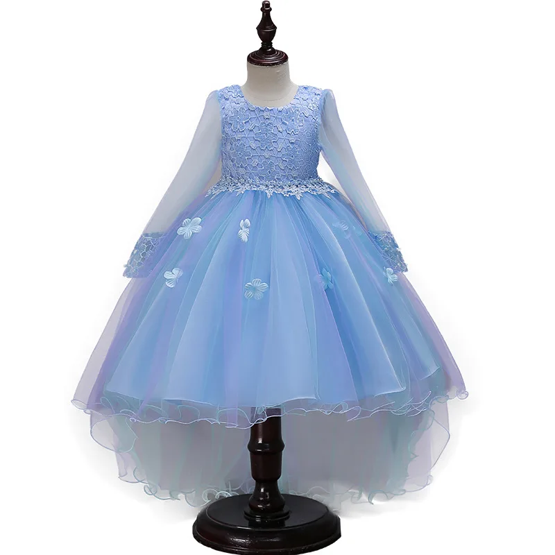 

Girls Dance Costume Children's Tail Evening Gown Girls Beaded Embroidered Princess Dress